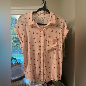 Anthropologie Rails Strawberry top XS
